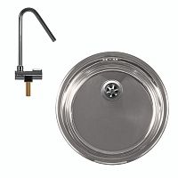 Single-bowl kitchen sink + MONOwithout drainboardstainless steelovermount