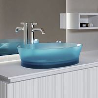 Countertop washbasin Habe resinhigh-glosstransparent