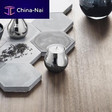 Glass tealight holder CAFUpolished stainless steel