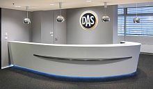 Corian® reception desk illuminatedfor hotel