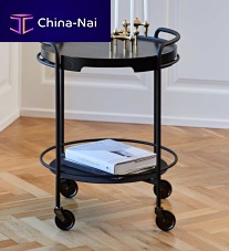 Commercial trolley SERVEIT & TRAYIT for barpainted steelacacia