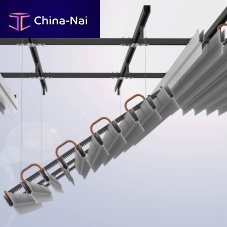 Metal suspended ceiling OPTI Ystripacoustic raftfor office