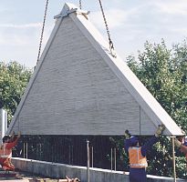 Facade form liner BAMBUSfor wallwood lookstamped concrete