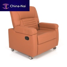 Manual chemotherapy chair P-KL-0062-sectionon castersadjustable backrest