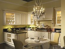 Traditional kitchen IMPERIAL woodenU-shapedwith handle