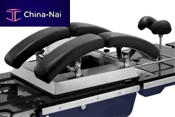 Operating table abdominal support