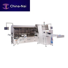 Fully-automatic industrial bread slicer DPPL series continuous band bladehorizontalwith belt conveyor