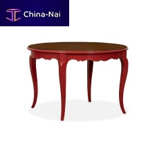 Louis XV style dining table AC3097Zwoodenlacquered wood baseround