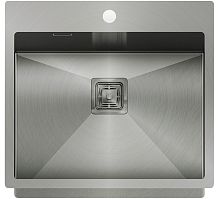 Single-bowl kitchen sink AIRA AIR 100N/Mwithout drainboardstainless steelovermount
