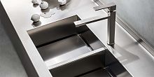 Double kitchen sink ONEwithout drainboardstainless steelintegrated