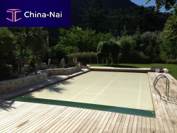 Automatic swimming pool cover security