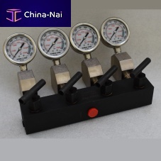 4-way manifold EAC-404 manobuildpainted steelhydraulichigh-pressure