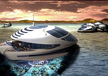 Prefab house TRILOBIS 65floatingcontemporarysteel