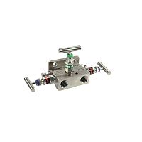 3-way manifold M1BAstainless steelthreadedflange