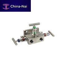 3-way manifold M1BAstainless steelthreadedflange