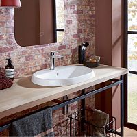 Built-in washbasin ARCHITECTURAceramic1-holewith overflow