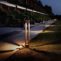 Urban bollard light TORCHcontemporarystainless steelLED