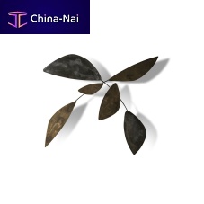 Lacquered metal sculpture Leafwall-mountedcommercialnature