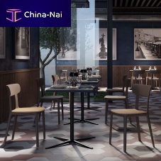 Contemporary dining chair CANOVA Woodindooroakpolypropylene base