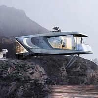 Floating house ROVERcontemporarysingle-storysteel framing