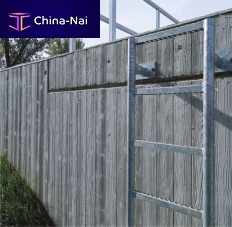 Enclosure wall form liner BIBERACHwood lookstamped concretefor concrete