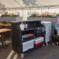 Bar counter BAR54polyethyleneuprightoutdoor