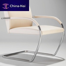 Bauhaus design chair LUDWIGindoorparchmentsteel base