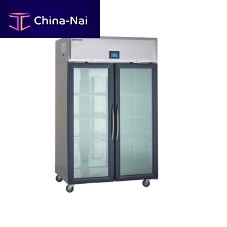 Shelf refrigerated display case GAH-G REACH-INSfor shopstainless steelwith door