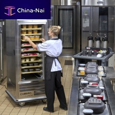 Upright professional refrigerated display case AIR CURTAIN ULTRAfor commercial kitchenstainless steelwith hinged door