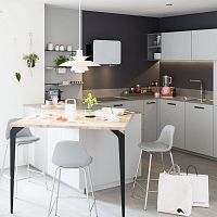 Contemporary kitchen AMBIANCE FUCHSIAwood veneersolid woodoak