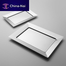 Stainless steel serving tray HARMONYfor domestic use