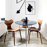 Contemporary chair GRAND PRIXindoorfabricleather