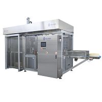 Hard cheese portioning machine EOSmechanicalautomaticwith conveyor