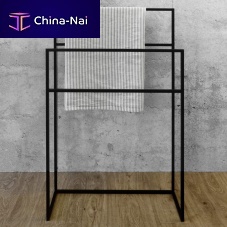 3-bar towel rack 22THfloor-standingstainless steelblack