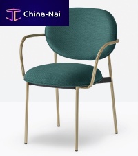 Contemporary chair blume 2955indoorfabricaluminum base