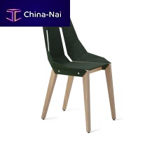 Contemporary chair DIAGOindoorfeltoak base