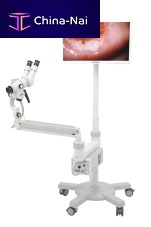 Binocular colposcope OP-C2videotrolley-mounted