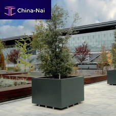 Natural stone planter SEAGRASS®rectangularsquarecontemporary