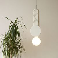 Pendant lamp HALO ceramicmarbleoriginal design