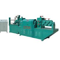 Metal part straightening machine for barshydraulicmechanical