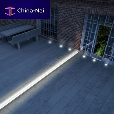 Recessed floor light fixture MEGALITELEDlinearround