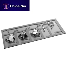 Proton therapy cyclotron with robotized positioning table PROBEAT with integrated CT scanner