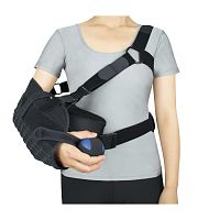 Arm sling with waist support strap O4-057with shoulder abduction pillow