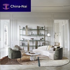 Semicircular sofa OTIUMcontemporaryfabricbeige