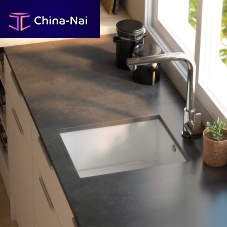 Single-bowl kitchen sink LAKEwithout drainboardsyntheticundermount