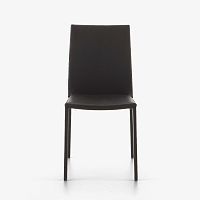 Contemporary chair SLIMindoorfabricleather