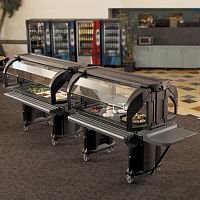 Central refrigerated buffet VERSA FOOD BAR®wheelfor schoolfor restaurant