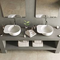 Countertop washbasin 290227 SOLIDCAP 6.0Solid Surfacewithout holewithout overflow
