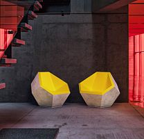 Contemporary garden chair FUKSAS COLLECTIONoutdoorcomposite materialhome