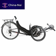 Crank-propelled recumbent trike Trike JC70adultaluminumblack